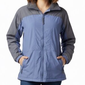 Columbia Interchange Core Blue Fleece-Lined Full-Zip Jacket Women’s Size Medium
